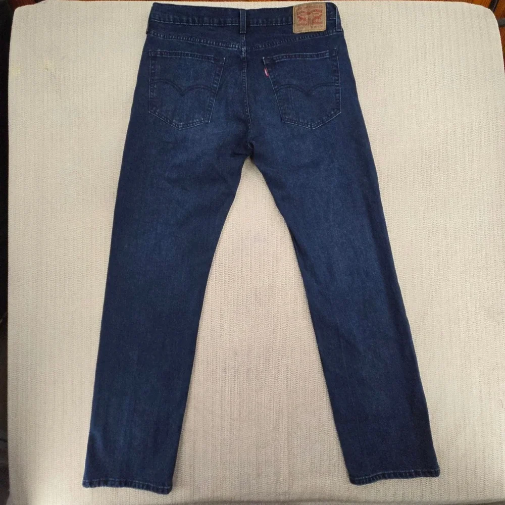 Levi's 559 Relaxed Straight Jeans Mens 36x34 Dark Wash Indigo Denim 00559-0499‎